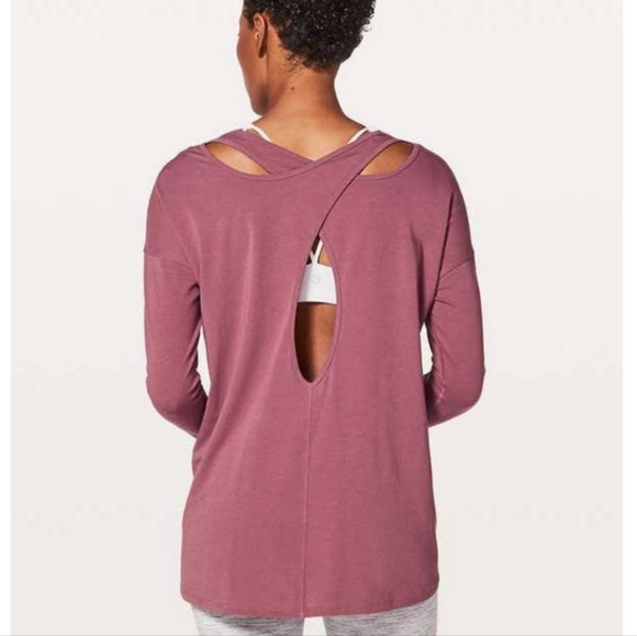 Lululemon Back Into It Long Sleeve Shirt size 10 - Picture 2 of 6